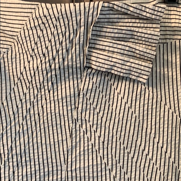 Eva Franco Seersucker pencil Skirt Fr Sz 8/US Sz 4 - Picture 1 of 6